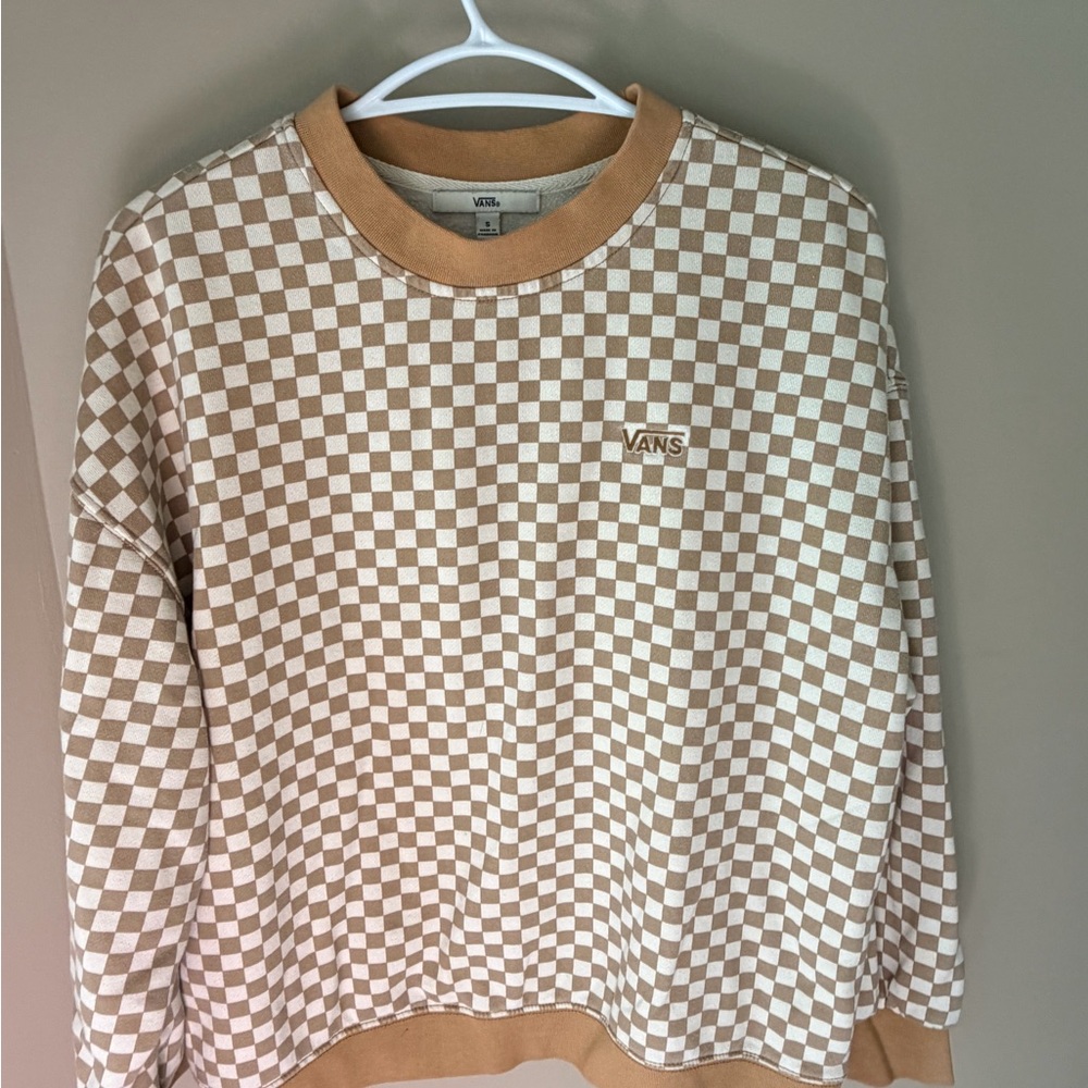 Vans Tan Checkered Sweater